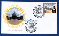 FDC RELAZIONI DIPLOMATICHE 2020 COSTA d'AVORIO JOINT Vaticano First Day Cover