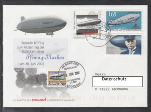 Special Flight Zeppelin NT 2002 - Last day of Pfennig brands of the FRG Germany - Picture 1 of 1