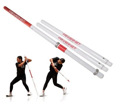 PowerNet Training Click Stick PVC Combo | Baseball Softball Bat Swing - Image 1 of 4