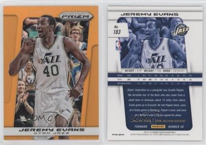 2013-14 Panini Prizm Orange Prizm /60 Jeremy Evans #183