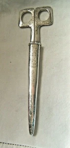 "GROSSE SCHERE STERLINGSILBER GRAVIERT MIT STERLING HÜLLE 9 1/2"" - Bild 1 von 10
