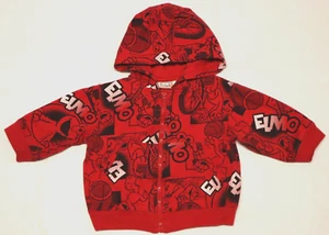 Y2K SESAME Street Elmos World baby boy full zip hoodie size 12M - Picture 1 of 6