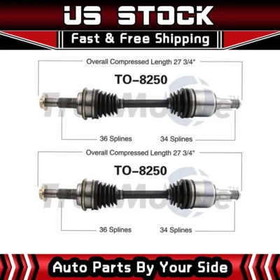 Surtrack CV Axle Shaft CV Joint Front Pair for 2007-2017 Toyota Tundra 4WD - Image 1 of 3