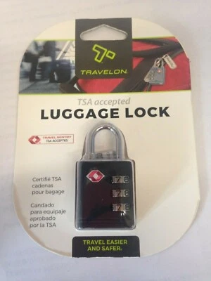 Cerradura de equipaje Travelon aceptada por la TSA / negra / nueva  Foto 1 de 2