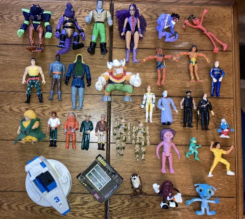 Vintage Action Figure Lot 80’s Robotech Fisher Price Captain Power Supernaturals Cover