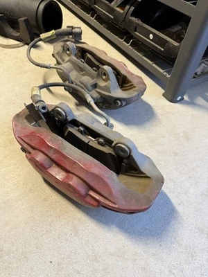 Ford Mustang GT Four Piston Brake Calipers Off Stock 2018 With Brake Lines - Image 1 of 2