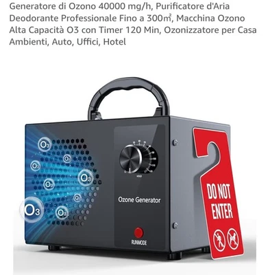 Generatore di Ozono 40000 mg/h, Purificatore d'Aria Deodorante Professionale  - Immagine 1 di 4