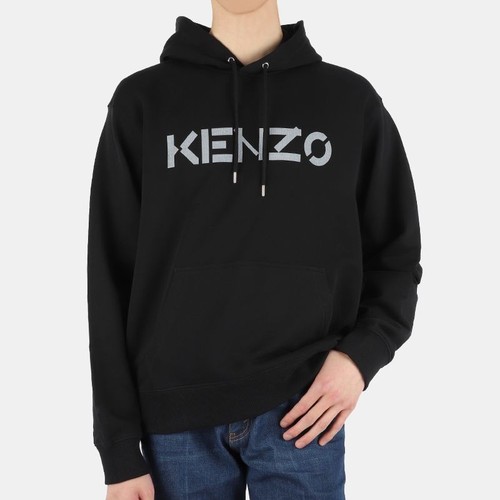Kenzo Felpa con Cappuccio Uomo Stampa Logo (Nero) Timbro: FB6 5SW300 4ML 99 54764111