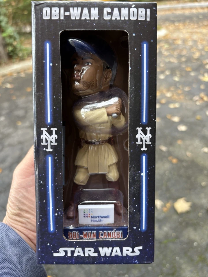 Star Wars New York Mets Robinson Cano Obi-Wan Canobi Bobblehead NUEVO EN CAJA 2019 Foto 1 de 2