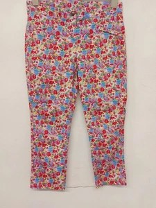 Pantalón Miso Damas Talla 10 Multicolor Floral Capri Recortado - Imagen 1 de 10