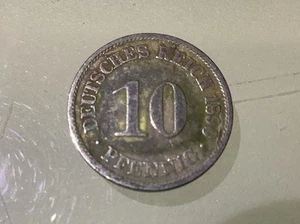 Germany German Empire 10 Pfennig 1890 A Circulated - Picture 1 of 2