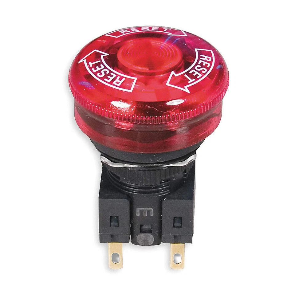 Pulsador de parada de emergencia OMRON A165E-S-01, no Illum, rojo, 1NC 2LCB3 Foto 1 de 1
