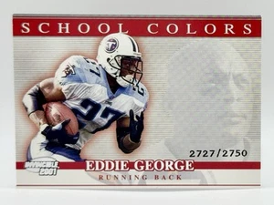 2001 Pacific Invincible School Colors #36 Eddie George 2727/2750 Titans - Picture 1 of 2