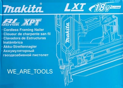 全新 Makita XNB03Z 无绳框架钉枪 21° 全圆头 3 1/2" 18 伏 18 伏 — 第 1/4 张图片