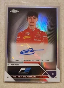 2023 Topps Chrome Formula Oliver Bearman Autograph Rookie #CACOB - Bild 1 von 2