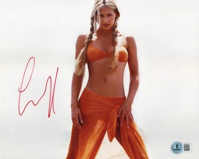 Anna Kournikova Autographed Signed SEXY Tennis 8x10 Photo Beckett BAS - Image 1 of 2