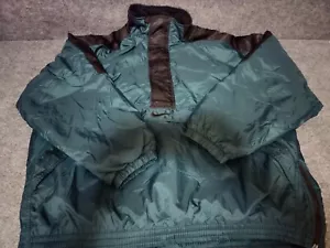 Vintage Nike Pullover 1/2 Zip Forrest Green Puffer Jacket Size XXL - Picture 1 of 10