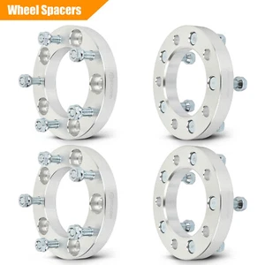 MIROZO 4 pcs 1" 5x5.5 1/2" studs wheel spacers for Ford D150 E-150 Jeep CJ3 - Picture 1 of 12