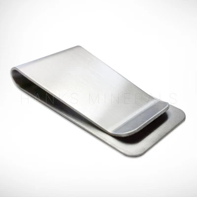 Stainless Steel Money Clip Silver Metal Pocket Holder Wallet Credit Card USA - Image 1 of 2