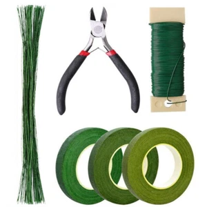 Floral Arrangement Tool Kit Tape Stem Wrap Green Stem Wire Bouquet Florist Tool - Picture 1 of 7