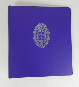 Vintage 90's Knox College NCAA Three Ring Binder 1" Purple - Picture 1 of 5
