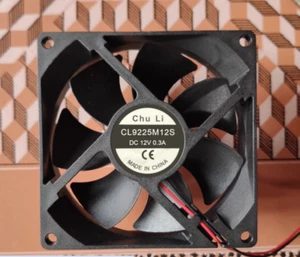 1PCS CL9225M12S DC12V 0.3A 2-Wire Cooling Fan - Afbeelding 1 van 1