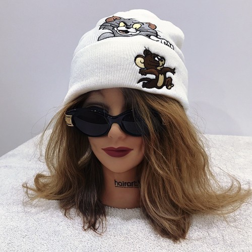 SS16 SUPREME TOM & JERRY BEANIE WHITE NEW UNWORN (hat cap jacket tee hoodie)