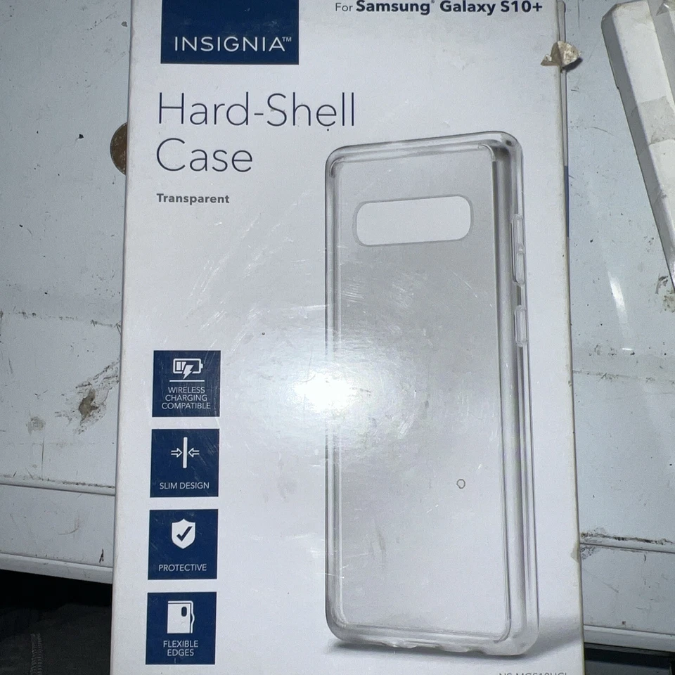 Insignia- Hard Shell Case for Samsung Galaxy S10+ plus clear transparent Foto 1 de 1