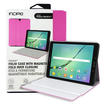 Incipio Faraday Hard Shell Stand Folio Case For Samsung Galaxy Tab S 9.7 - Pink - Image 1 of 4