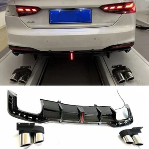Rear Bumper Diffuser Exhaust Pipe For Audi A5 S-Line Facelift S5 2021-2022 - Picture 1 of 6