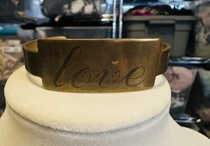 Quinn & Copper Gold Tone Love Bracelet - Picture 1 of 4