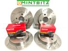 Honda Civic Type R 2.0 EP3 Front Rear Dimpled Grooved Brake Discs & Mintex Pads