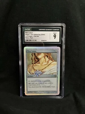 Mox Lotus FOIL Unhinged MINT CGC (7011) Grade 9 Magic | MTG - Image 1 of 3