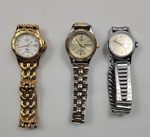 Vintage 3 Watch Lot ESQ Esquire Swiss, Citizen Quartz, Timex Waterproof - Picture 1 of 11