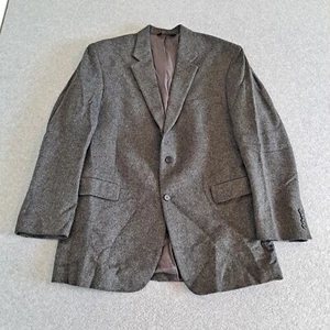 Jos A Bank Camel Hair Blazer Men 46L Gray Sports Coat Jacket Preppy Academia - Picture 1 of 9