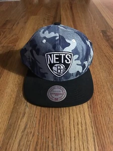 Brooklyn Nets Mitchell And Ness Snapback Hat Preowned NBA - Picture 1 of 6