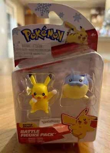 Pokemon Battle Figure Pack Vacaciones Navidad Pikachu Spheal ¡Nuevo! X8 - Imagen 1 de 4