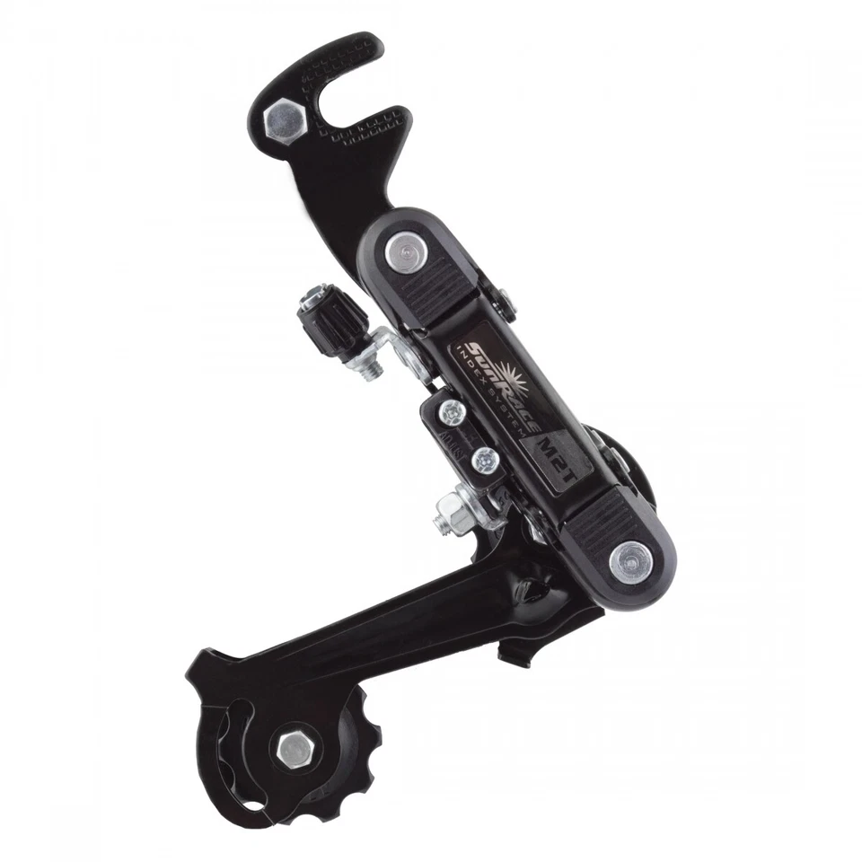 SUNRACE BIKE BICYCLE REAR DERAILLEUR RDM2T SGS 6/7s w/BRKT BK SHI COMPATIBLE - Image 1 of 1