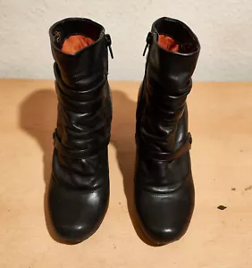 Botines, talla 37, Bronx, negros, cuero auténtico, lateral Cremallera - Imagen 1 de 5