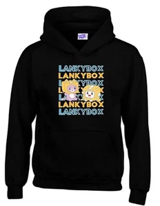 Kids Lanky Box Hoodie Funny Viral Foxy and Moxy Youtuber Merch Boys and Girls - Picture 1 of 10