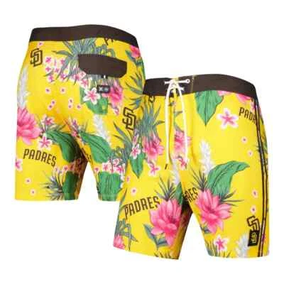 San Diego Padres Hurley x '47 Phantom Tailgate Tropical Print Swim/Board Shorts - Image 1 of 4