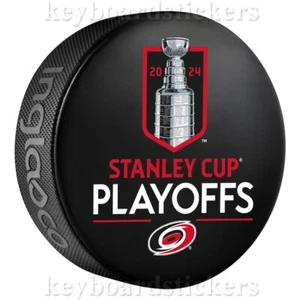 2024 NHL Stanley Cup Playoffs Carolina Hurricanes Lockup Souvenir Hockey Puck - Picture 1 of 2