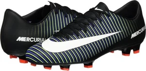 Nike Mercurial Soccer Cleats Black White 831964-013 NEW AUTHENTIC - Picture 1 of 7