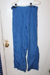 Columbia Sportswear Nylon Full Zip Snow Ski Pants Blue Medium SM8000