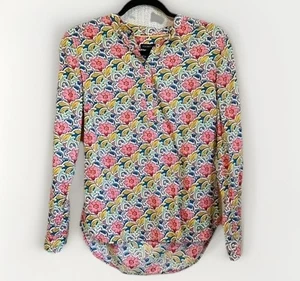 Talbots Women’s Floral Top Size XS Long Sleeve Multicolor Cottagecore Old Money - Picture 1 of 9