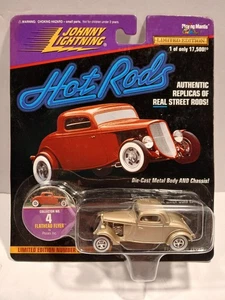 Johnny Lightning Hot Rods FLATHEAD FLYER By Posies 1933 FORD Coupe 1:64 Diecast - Picture 1 of 2