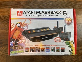 Atari Flashback 6 Classic Game Console Model AR2680 100 Games Open Box