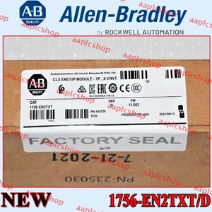 NEW Factory Sealed PLC-AB 1756-EN2TXT SER D FW 11.002 Free Shipping - Picture 1 of 6