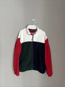 Chaqueta polar vintage Tommy Hilfiger Golf Polartec bloques de colores talla L - Imagen 1 de 6