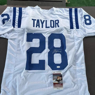 Jonathan Taylor Autographed Signed XL Custom Colts Jersey-JSA Witnessed - Image 1 of 4
